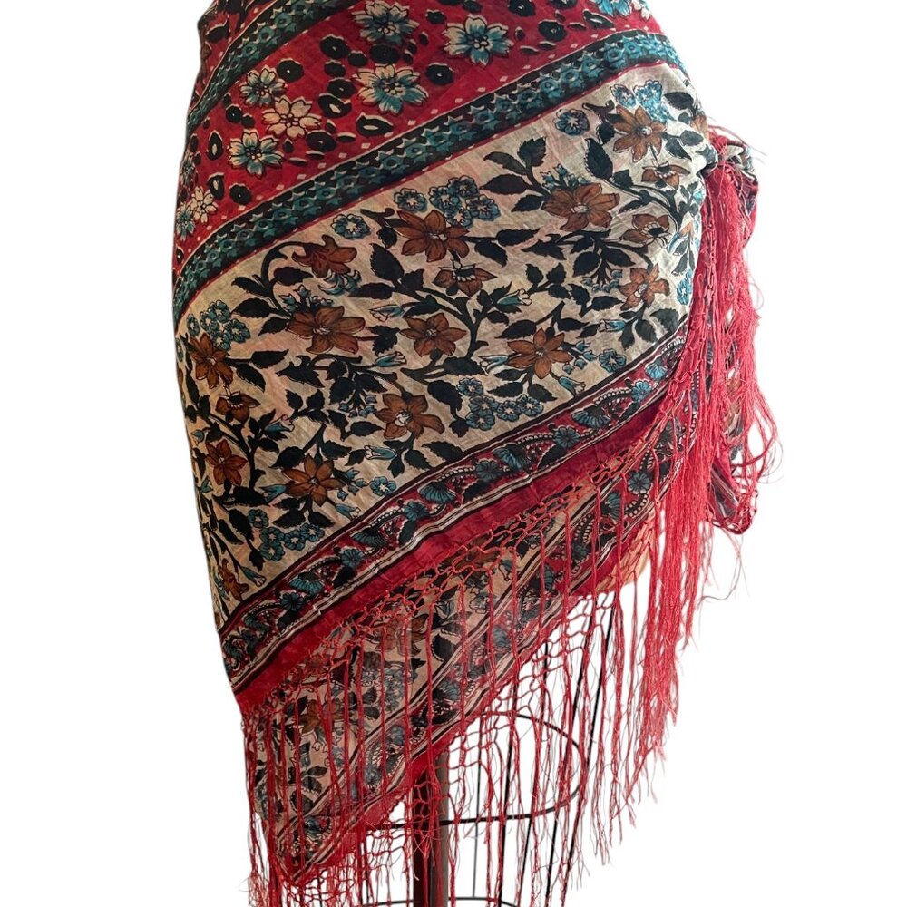 Gorgeous Red Fringe scarf